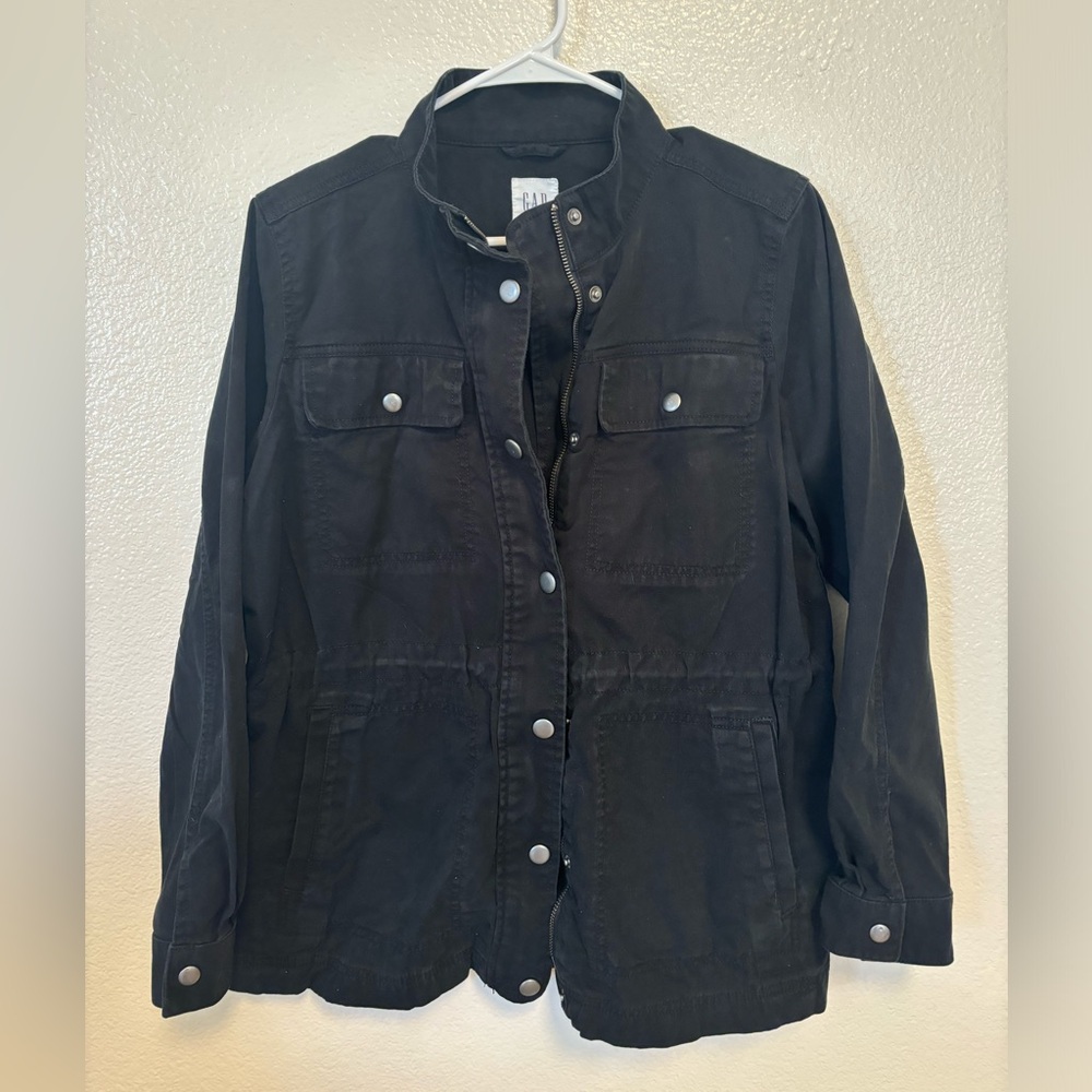 Gap Factory | Women's Cargo Jacket | Black | Medium